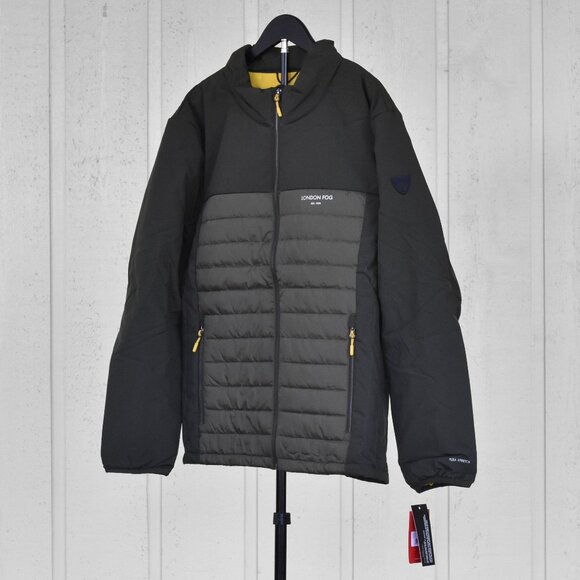 London Fog Ridgewood Mix Media Midweight Jacket Olive Size XXL NEW - Picture 2 of 11